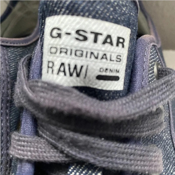G-Star RAW Rovulc Denim Low Sneakers Unisex. Excellent Condition UK 40 US 7 - Picture 2 of 11
